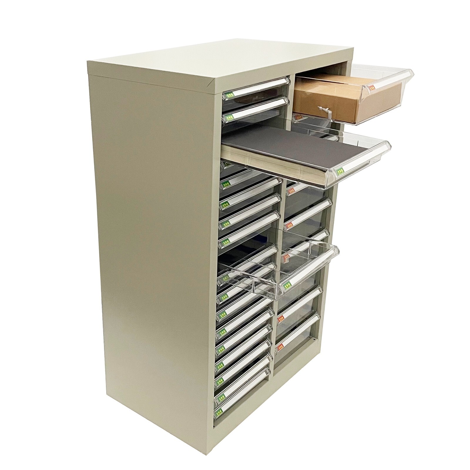 27 Drawers File Cabinet Office Storage Organizer Cabinet Medium+Large Drawer