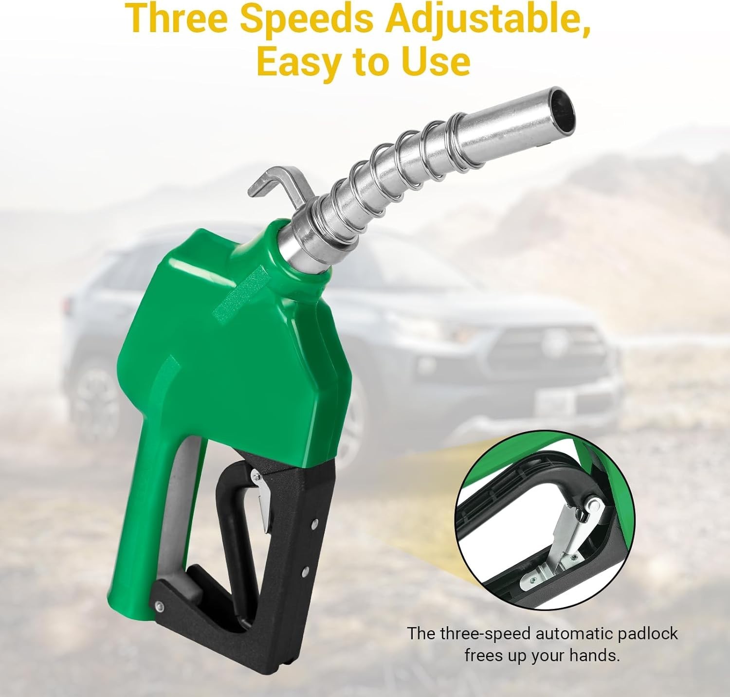 3/4 inch Automatic Fuel Nozzle Self-sealing Diesel Transfer Nozzle Auto Shut Off