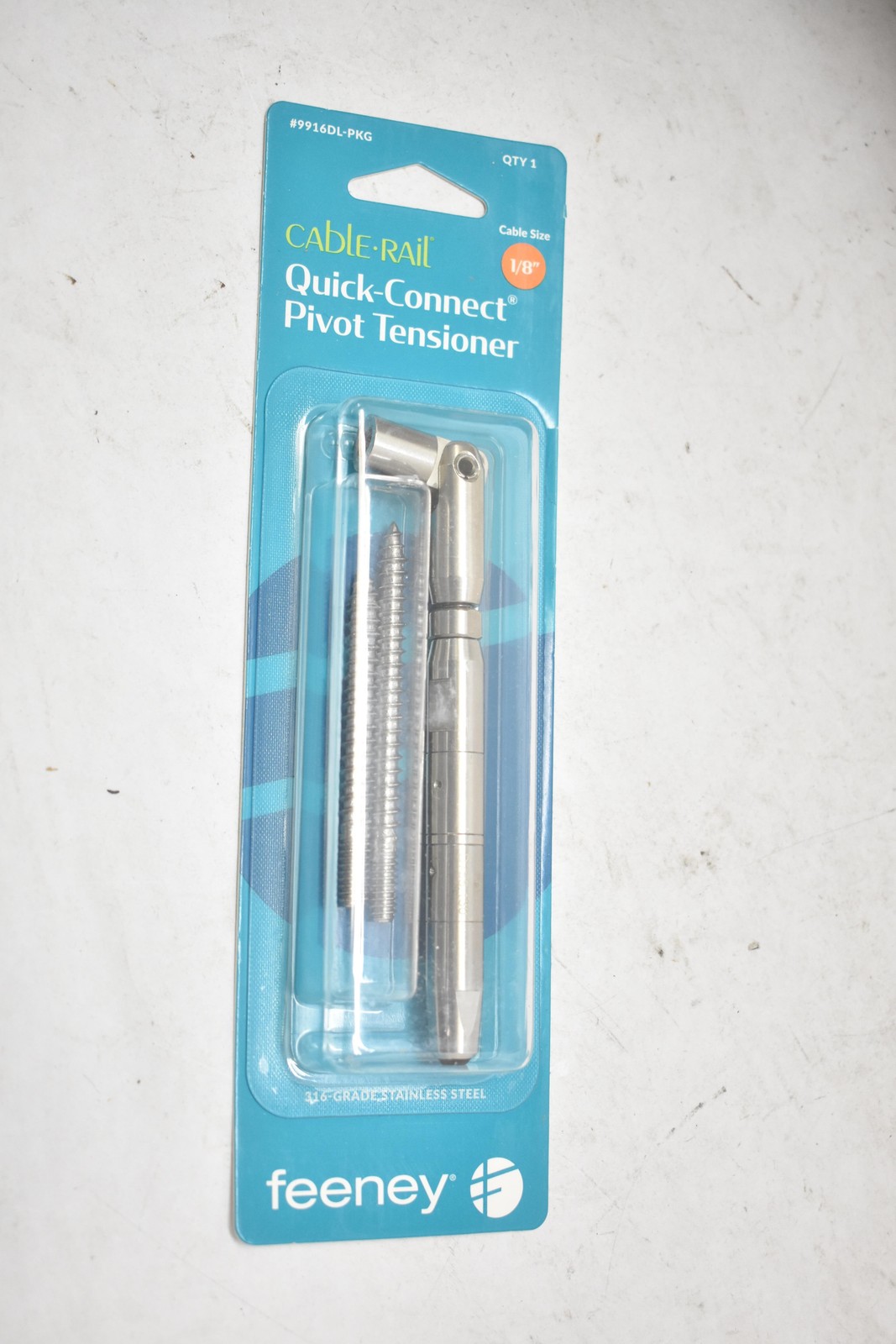 Feeney CR-9916DL-PKG CableRail 1/8 Quick Connect Pivot Swivel Turnbuckle