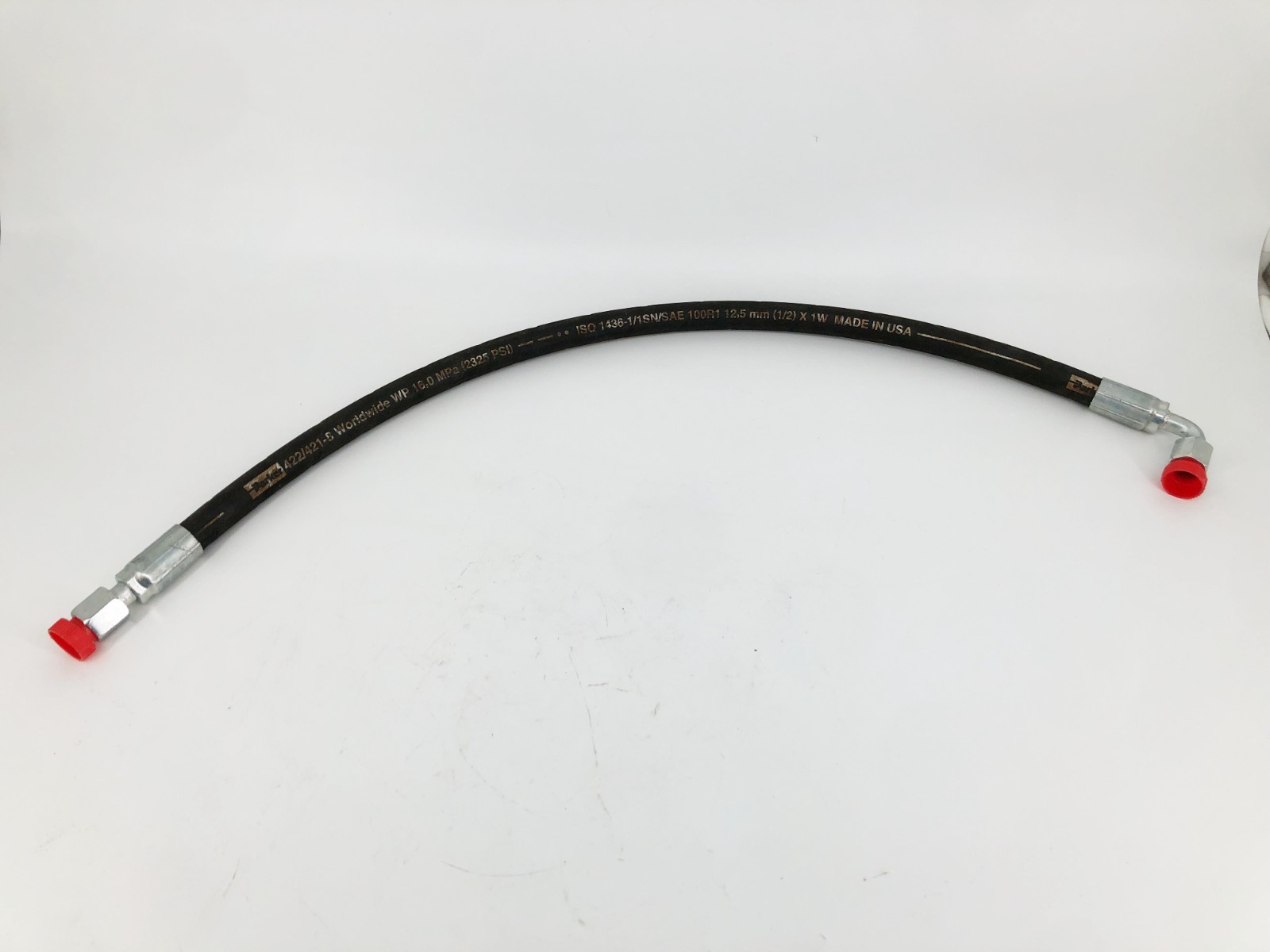 New Parker 422/421-8 Hydraulic Hose WP 16.0 MPa (2325 PSI) 30″ Length – No Box