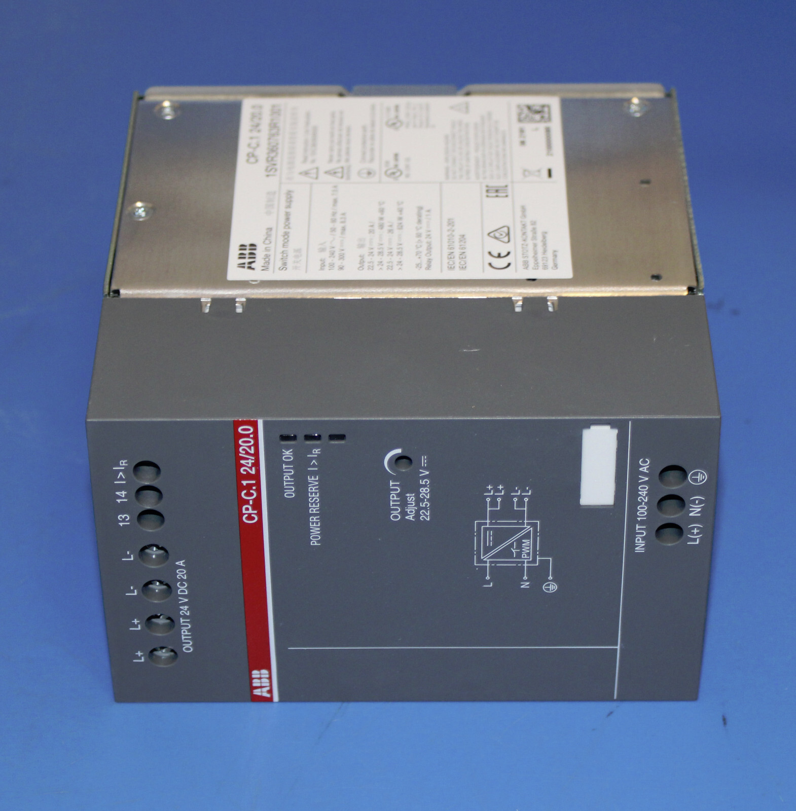 New ABB CP-C.1 24/20.0 Power Supply 1SVR360763R1001
