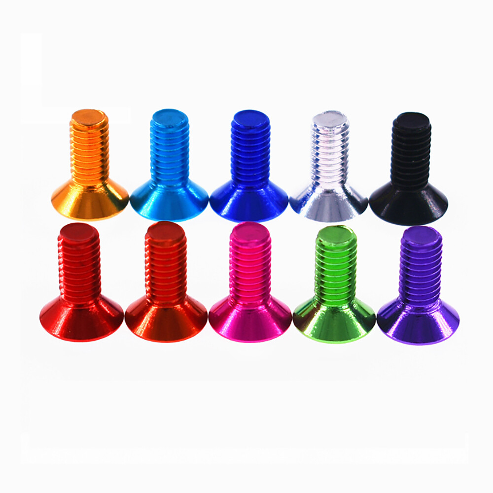 M5 Allen Flat Countersunk Head Screws Hexagon Bolts Aluminum Alloy 6mm~30mm