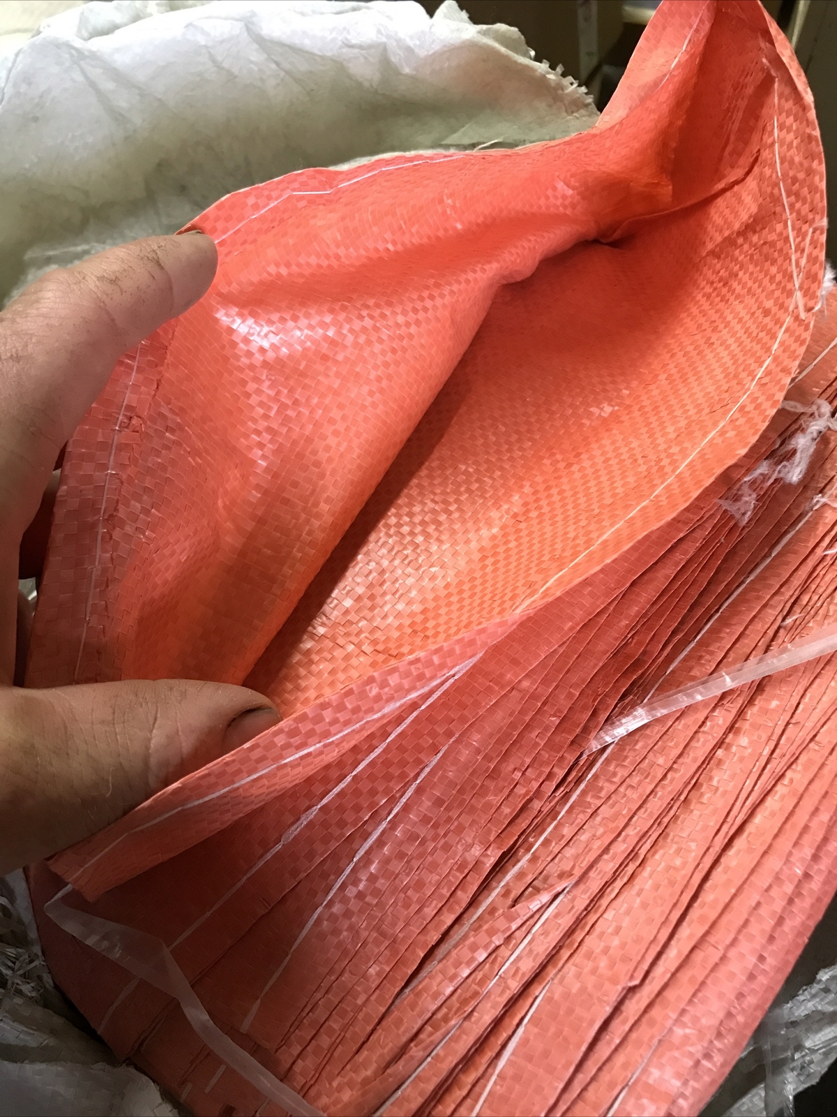 QTY: 1000 Sandbags Bulk Emergency Flood Barriers Sand bag Poly Bag TIE STRINGS