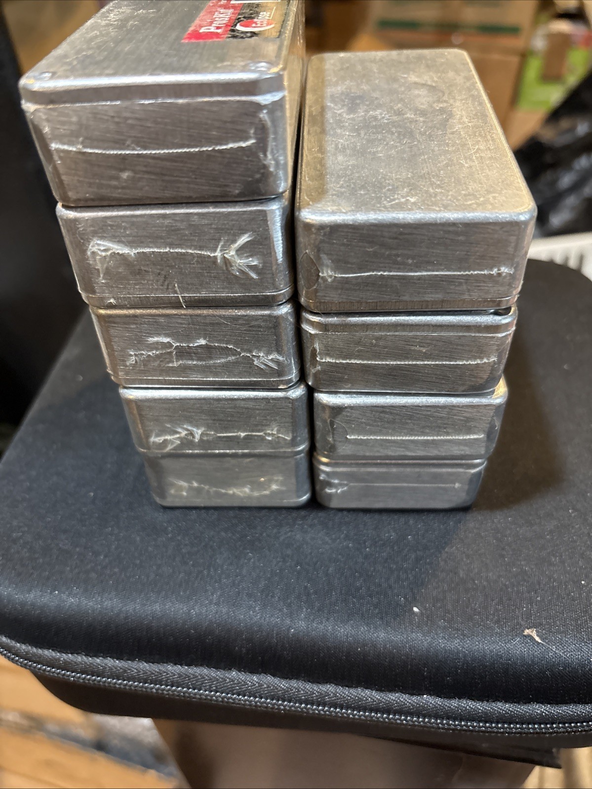 Die Cast Aluminum Box Enclosure 4”x 2” X 1” We Used Them To Build Guitar Pedals
