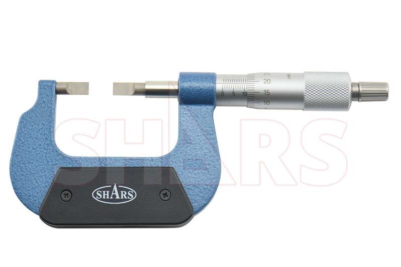 Shars 0-25mm Mechanical Blade Micrometer 0.004mm Accuracy New #}