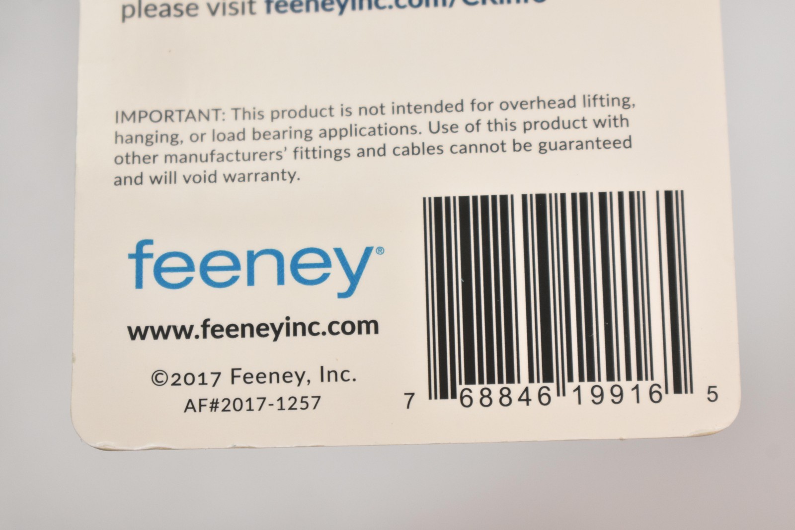 Feeney CR-9916DL-PKG CableRail 1/8 Quick Connect Pivot Swivel Turnbuckle