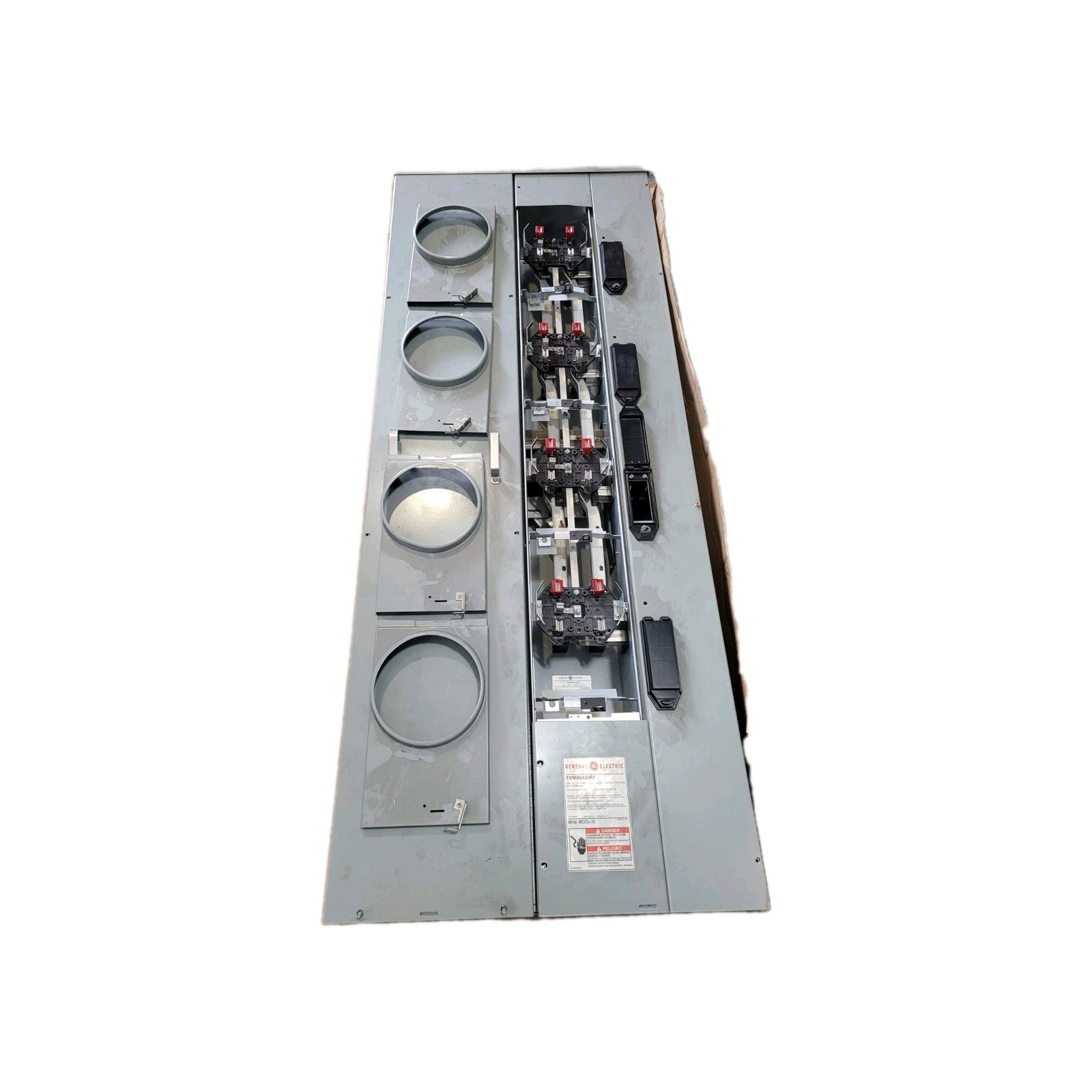 Meter Stack 4-Gang Ringless GE Mini Mod III TMMR6420RF Meg Combo 600A/200A 1-Ph