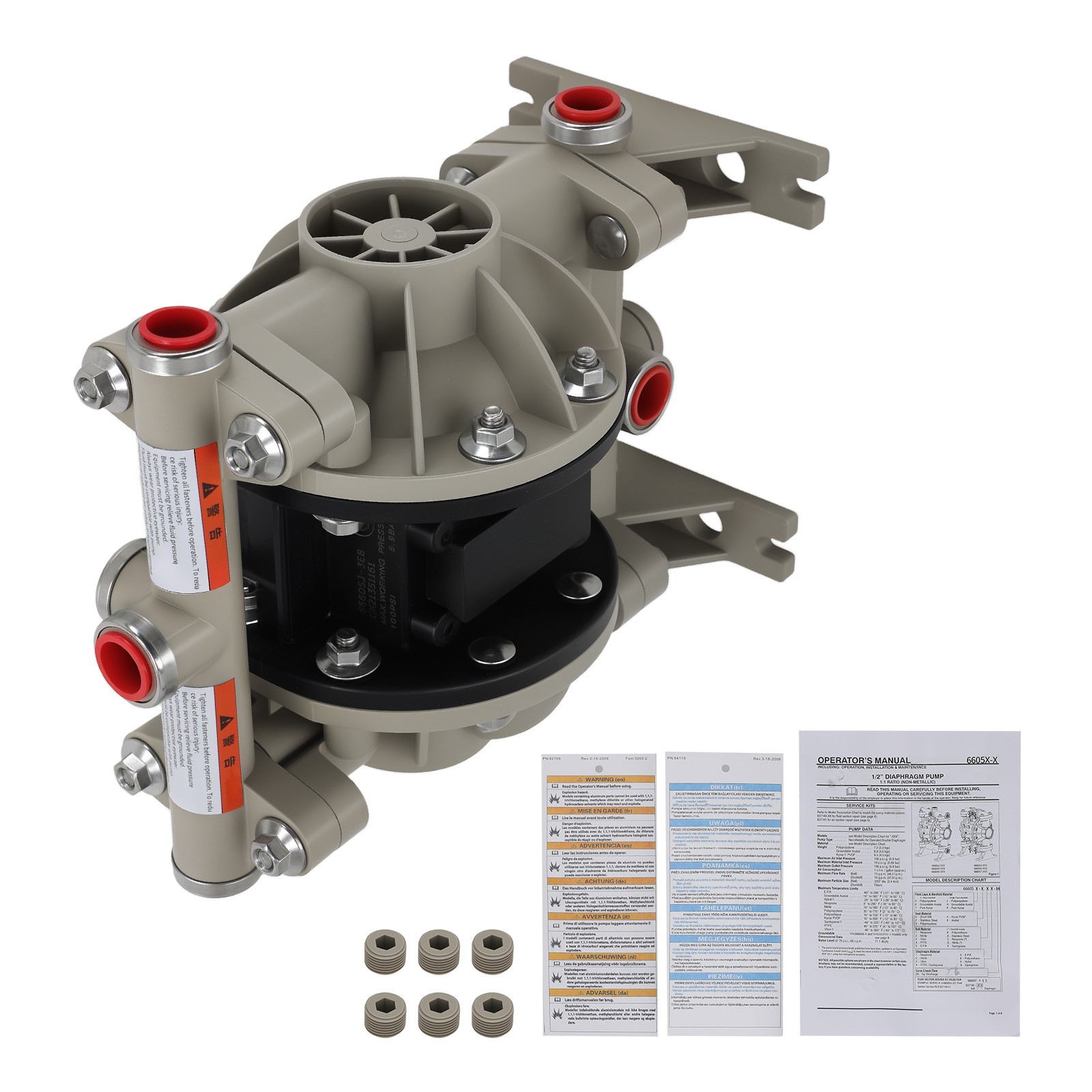 Air Operated Diaphragm Pump for ARO Ingersoll Rand 66605J-3EB 1/2in 13GPM