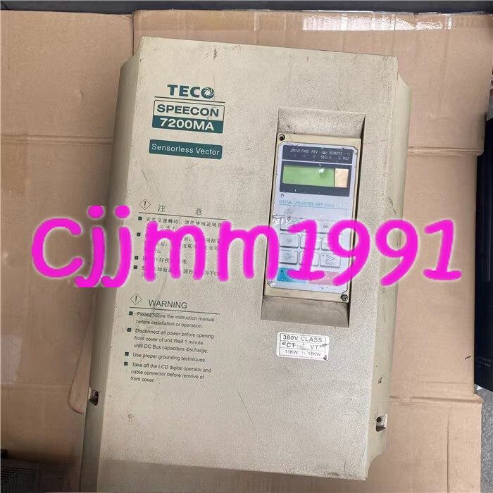 1PC USED TECO 7200MA inverter JNTPBGBB0020AZ– 15KW 380V #YY