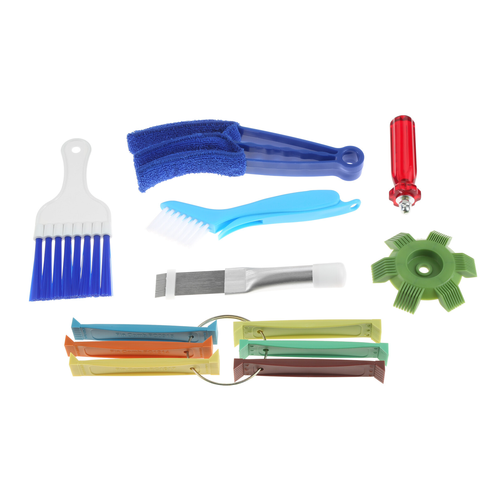 6PCs Repair Clean Tool Set Air Conditioner Fin Cleaner Set Fin Comb Condenser