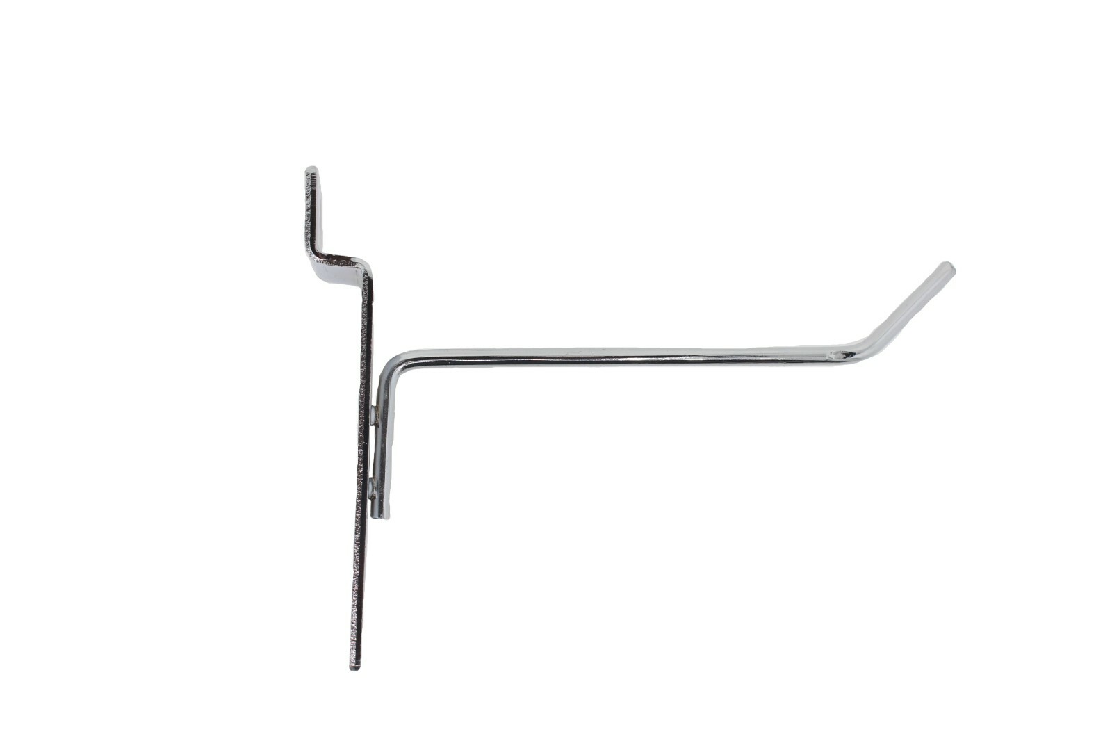 100 Slat wall Hooks Metal 4″ – 1/8″ Diameter (4mm) Wire – Chrome – NEW