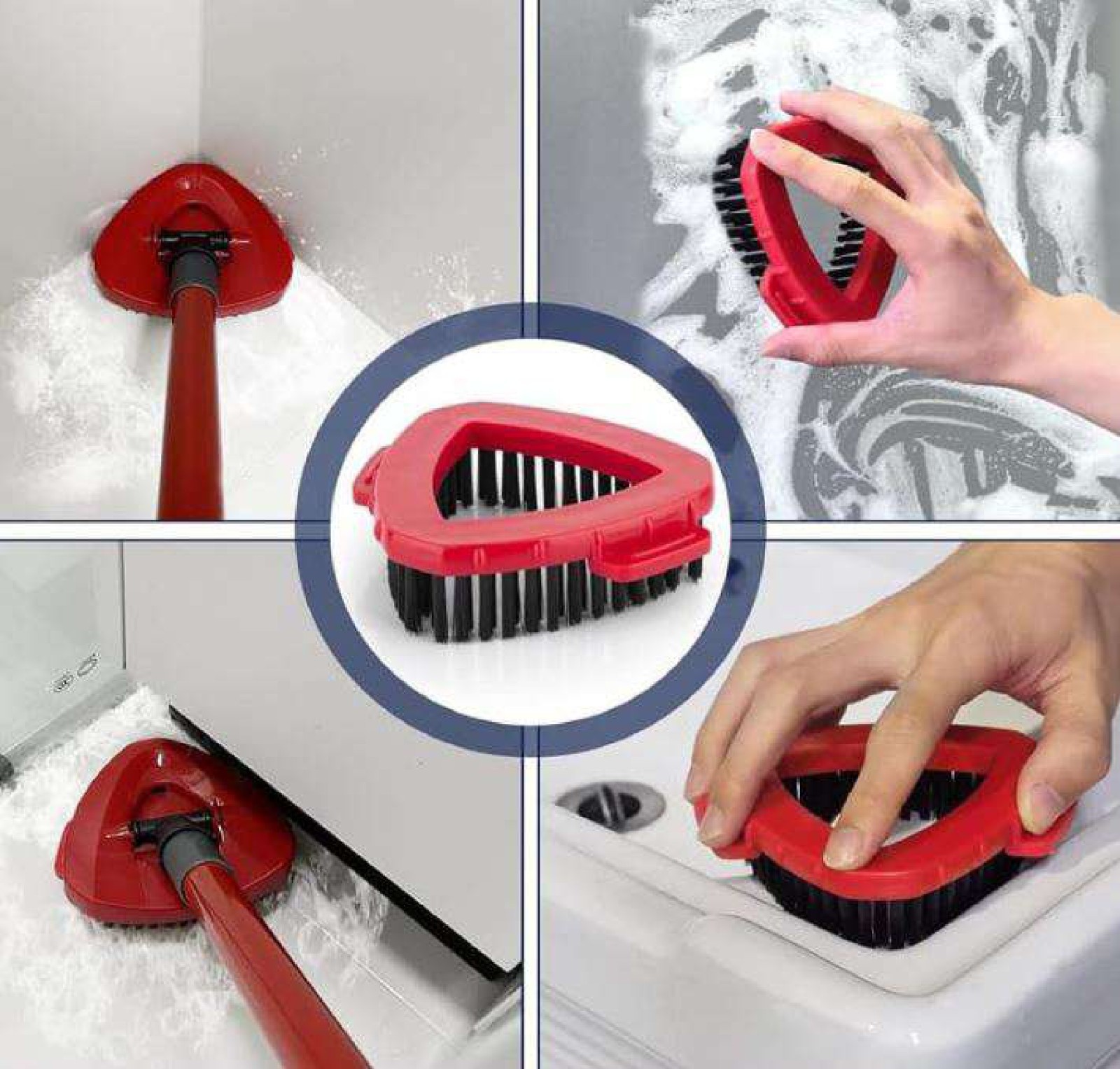 3 PACK! Scrub Brush for OCedar RinseClean 2 Tank, O Cedar Scrubber Mop Head 3pcs