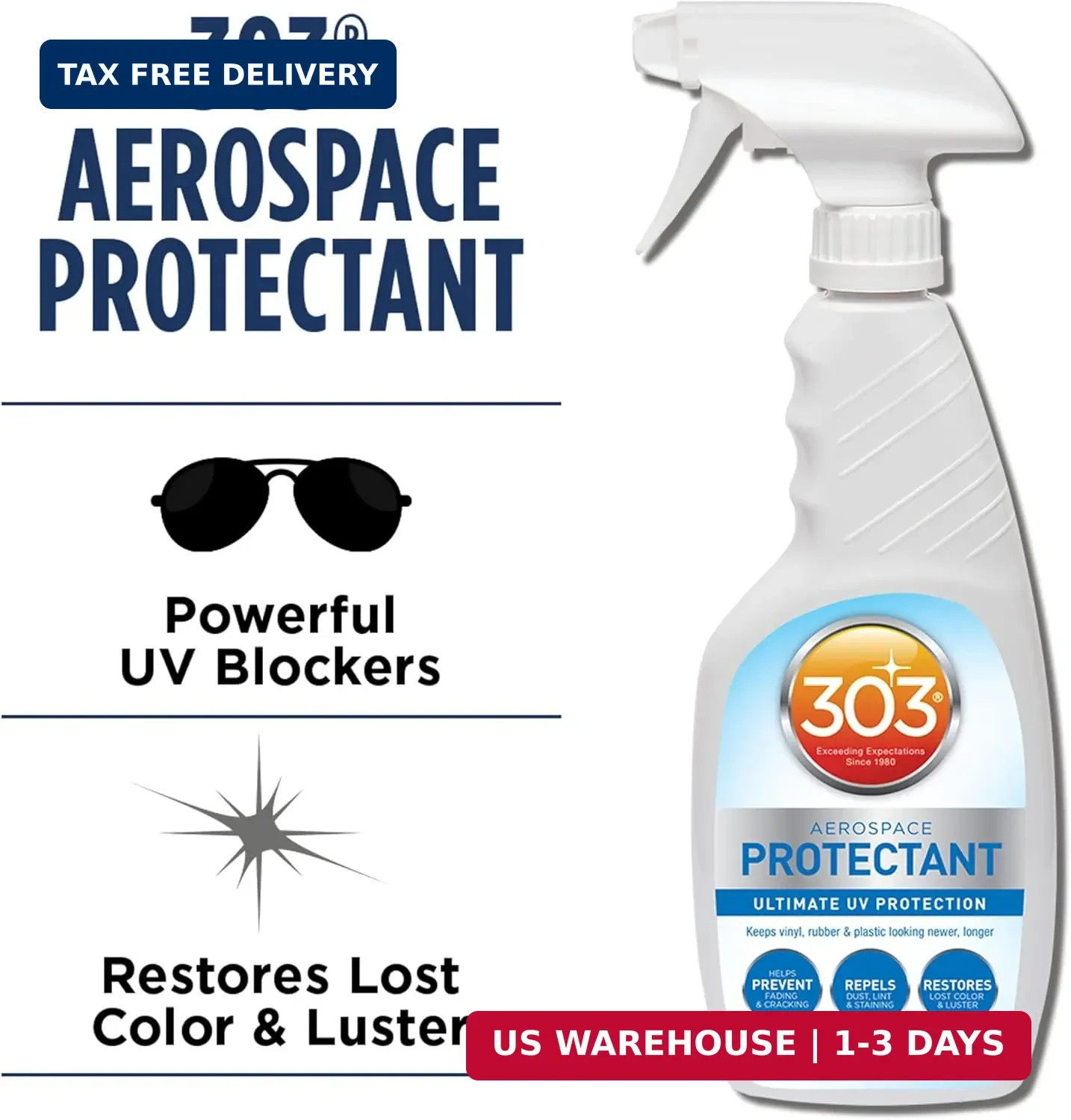 308 Aerospace Protectant for Vinyl, Plastic & Rubber, 16 oz