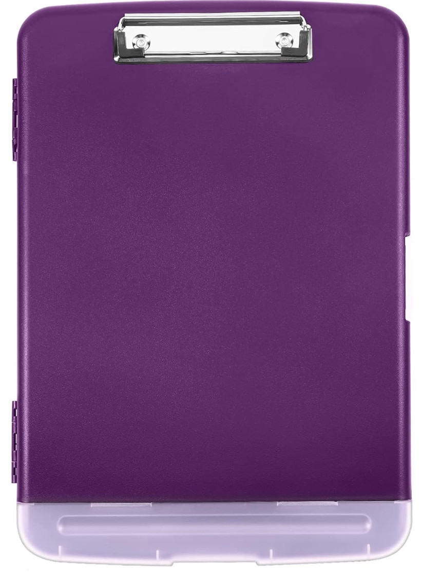 Heavy Duty Clipboard With Storage 8.5 x 11 Large Capacity Clip Boards Case