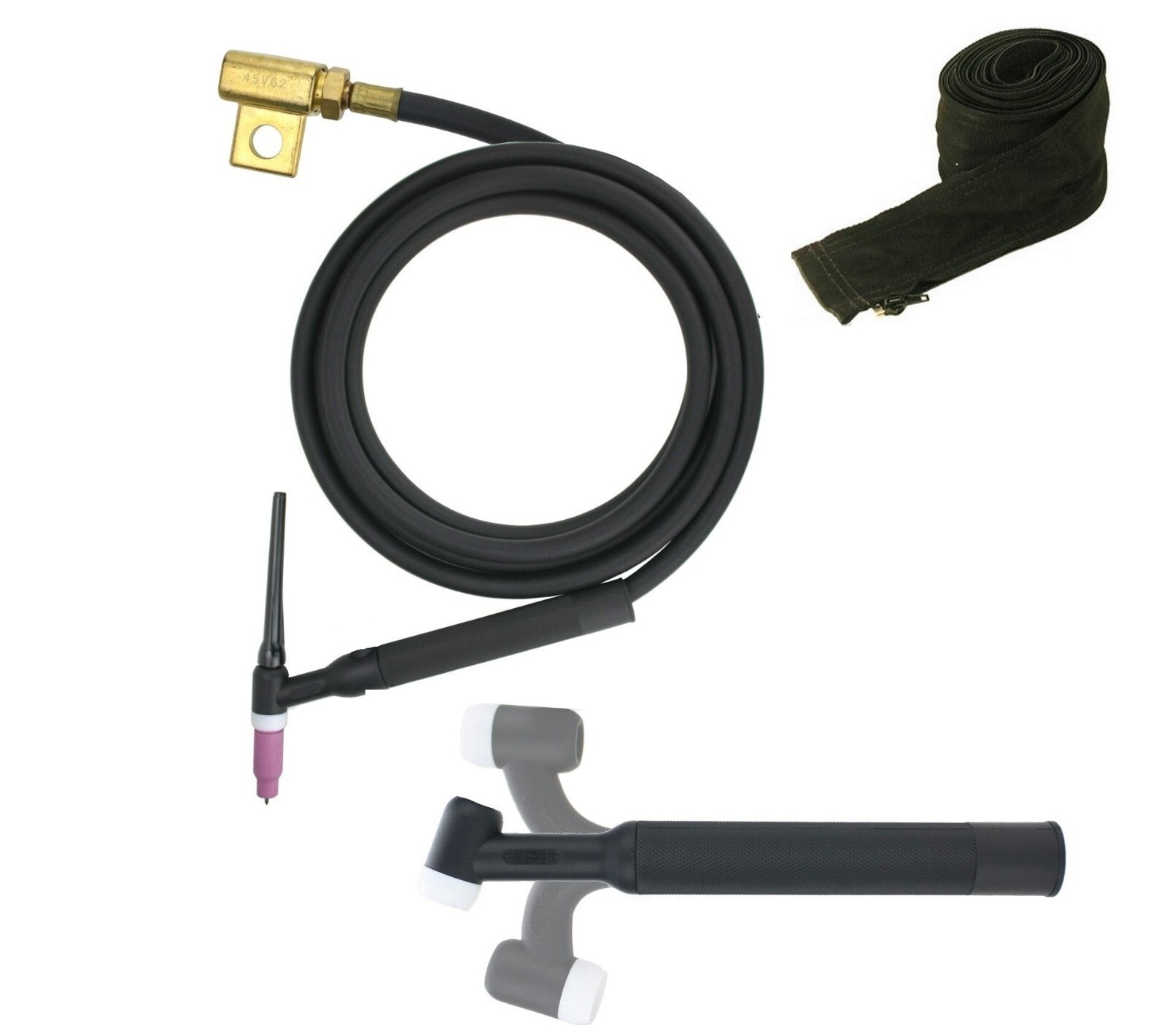 WP26F-25R TIG TIG Welding Torch Compatible with Weldcraft Flex Head, 25FT Hose