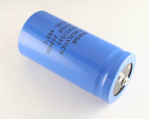 1x 3300uF 200V Large Can Electrolytic Aluminum Capacitor 3,300uF 250VDC 3300mfd