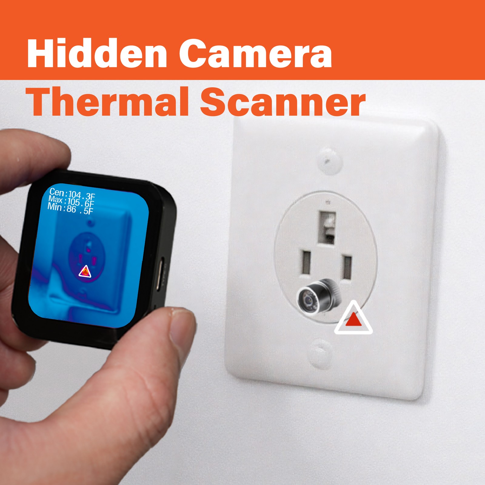 ANXTECH 128×96 IR Resolution Mini Thermal Imaging Camera for Home Inspection