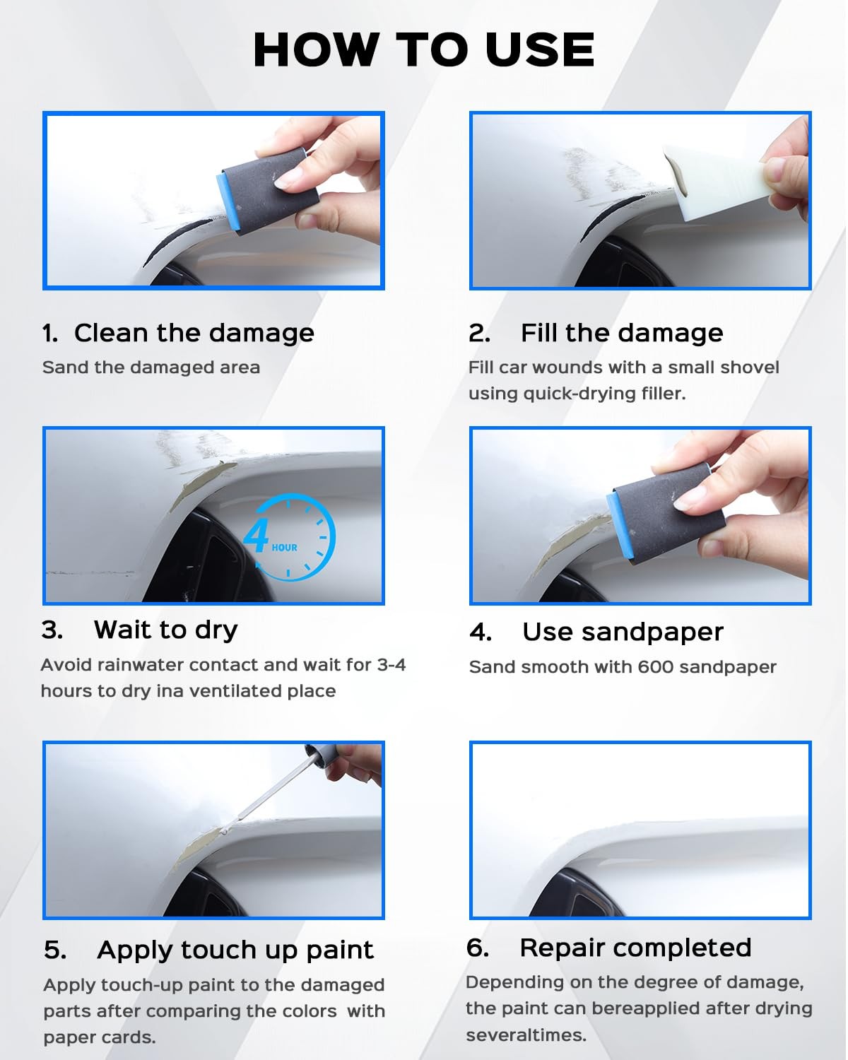 212 Obsidian Touch Up Paint Kit, Compatible with Lexus, Scratch Repair Kit