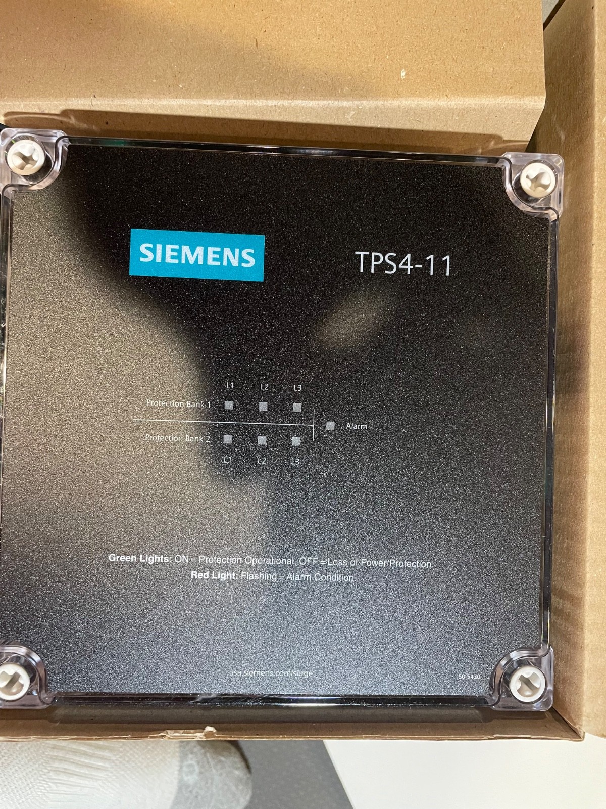 SIEMENS SPD2 TYPE 2 480/277V 3 PHASE 4W 150KA TPS4E1115D2 Audible Alarm SURGE