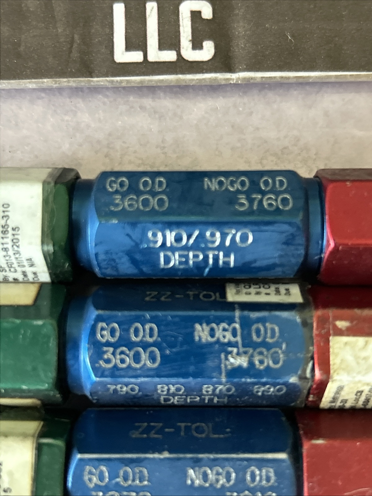 [LOT OF 6!] ATLAS 0.3000-0.3760 Go / No-Go OD Gages (Mixed Lot) _FAST SHIPPING!