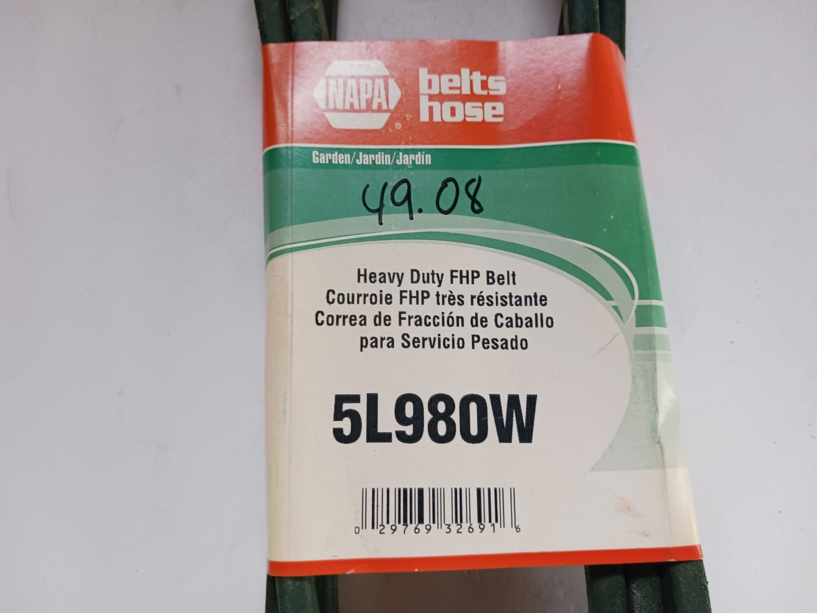 5L980W NAPA Gates Heavy Duty FHP Belt 21/32″ x 98″ GARDEN