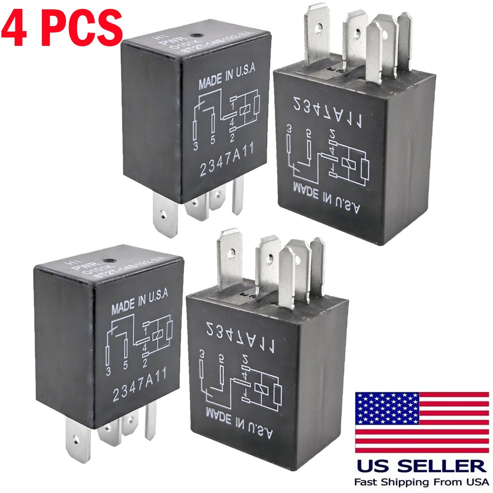 4pcs New 8T2T-14B192-BA FoMoCo HI PWR Relay 5Pins Automotive Relay