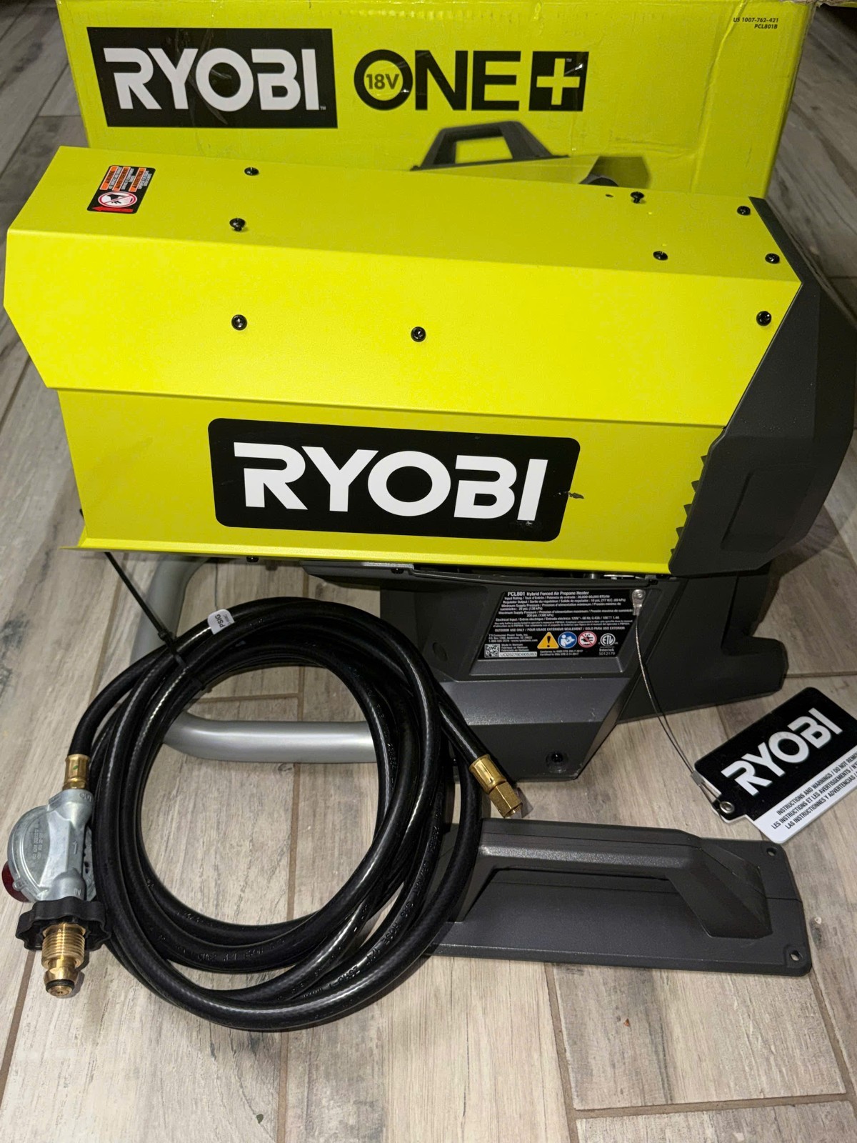 Ryobi PCL801 ONE+ Hybrid Forced Air Propane Heater (Tool Only)