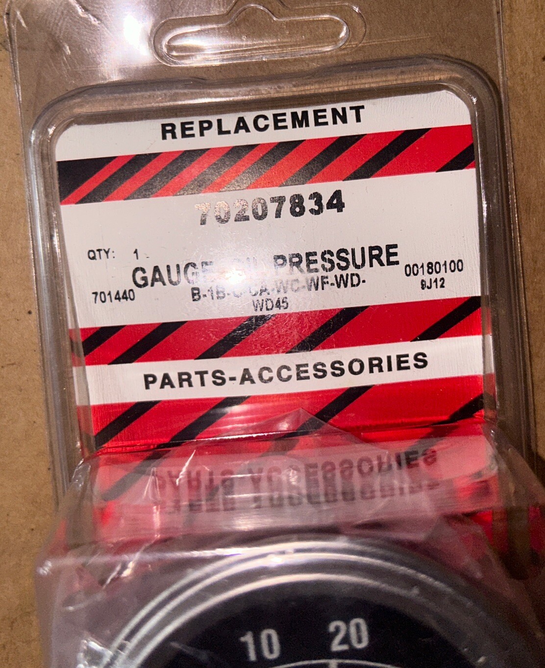 70207834 Universal 1/8”NPT Oil Pressure Gauge 0-30PSI Allis Chalmers Tractor NOS