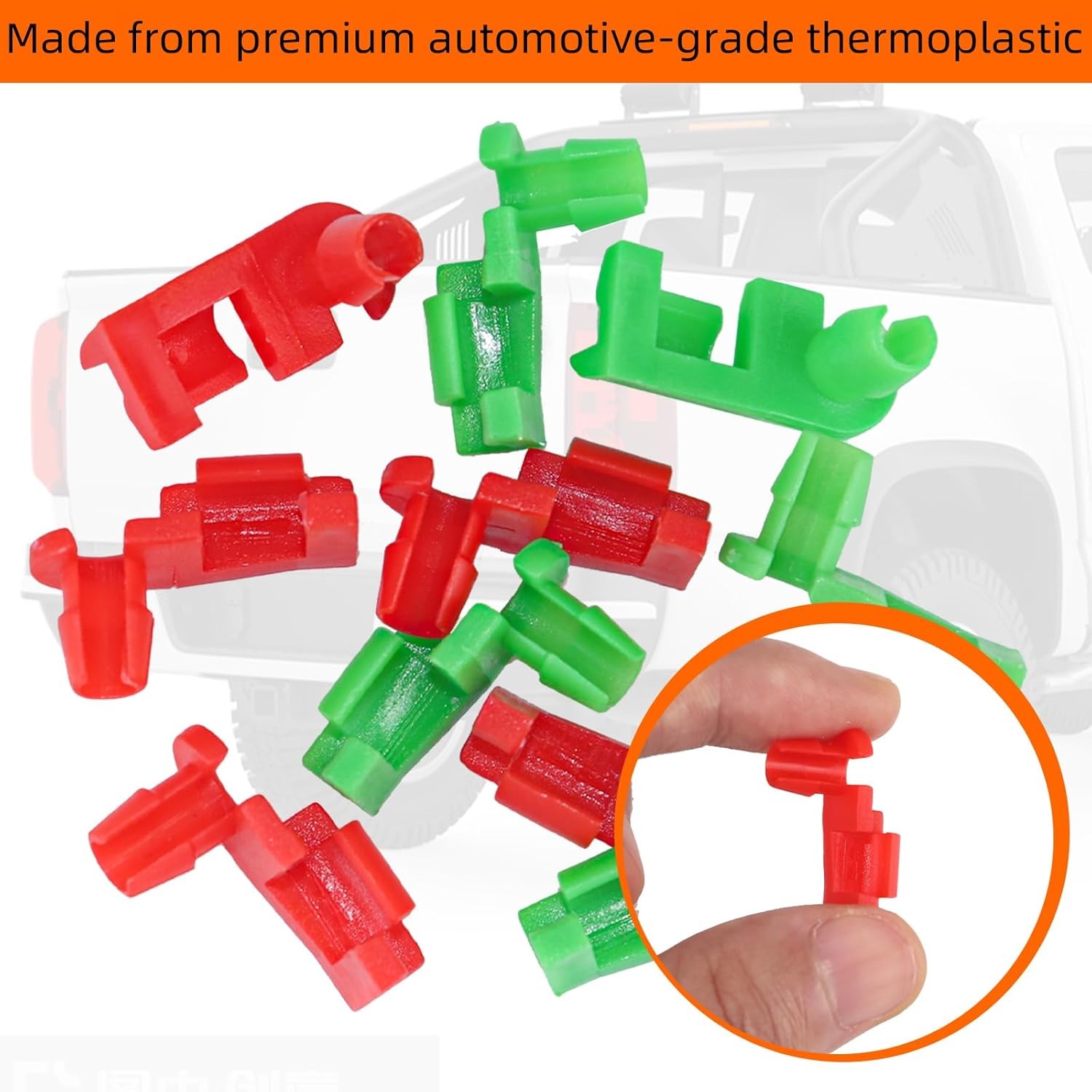 10Pcs Tailgate Latch Rod Clip Chevy Silverado GMC Sierra