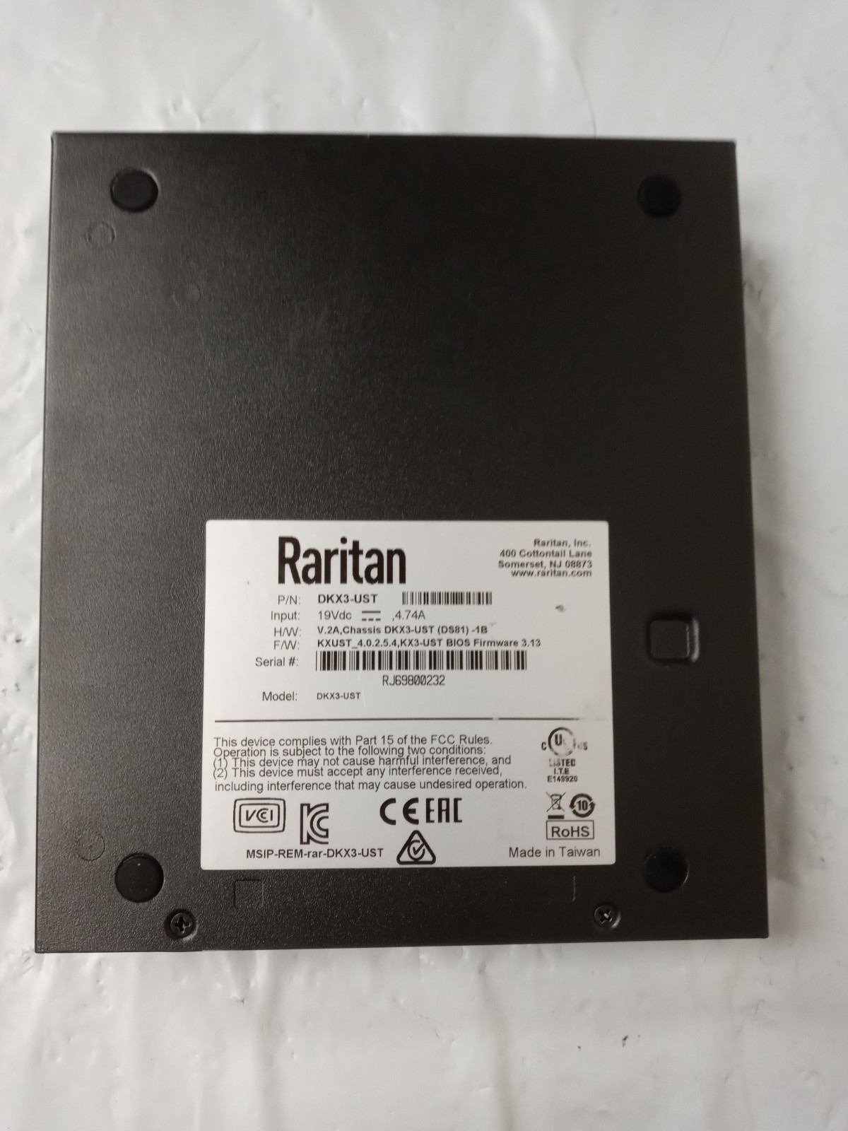 SURPLUS Raritan DKX3-UST Celeron 2.7ghz 4GB 128GB SSD Dominion User Station