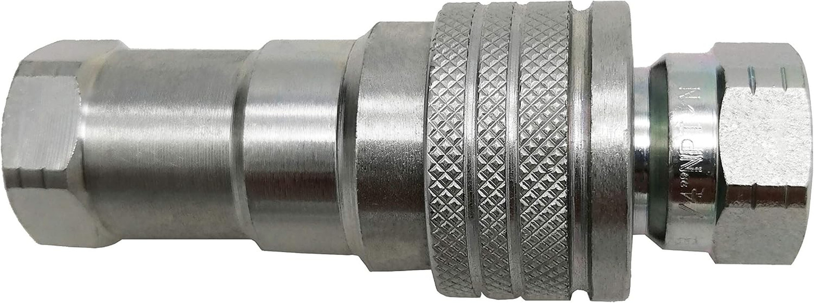 ISO 7241-B 1/4 Inch NPT Quick Disconnect Hydraulic Coupler/Coupling (2 Set)