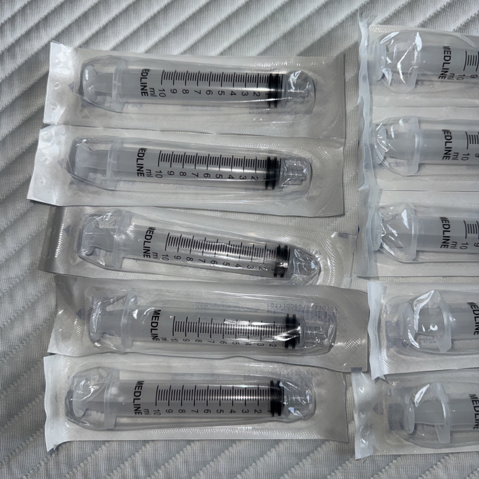 Lot Of 10 Medline 10ml Luer Lock Disposable Syringe No Needle Sterile SYR110010