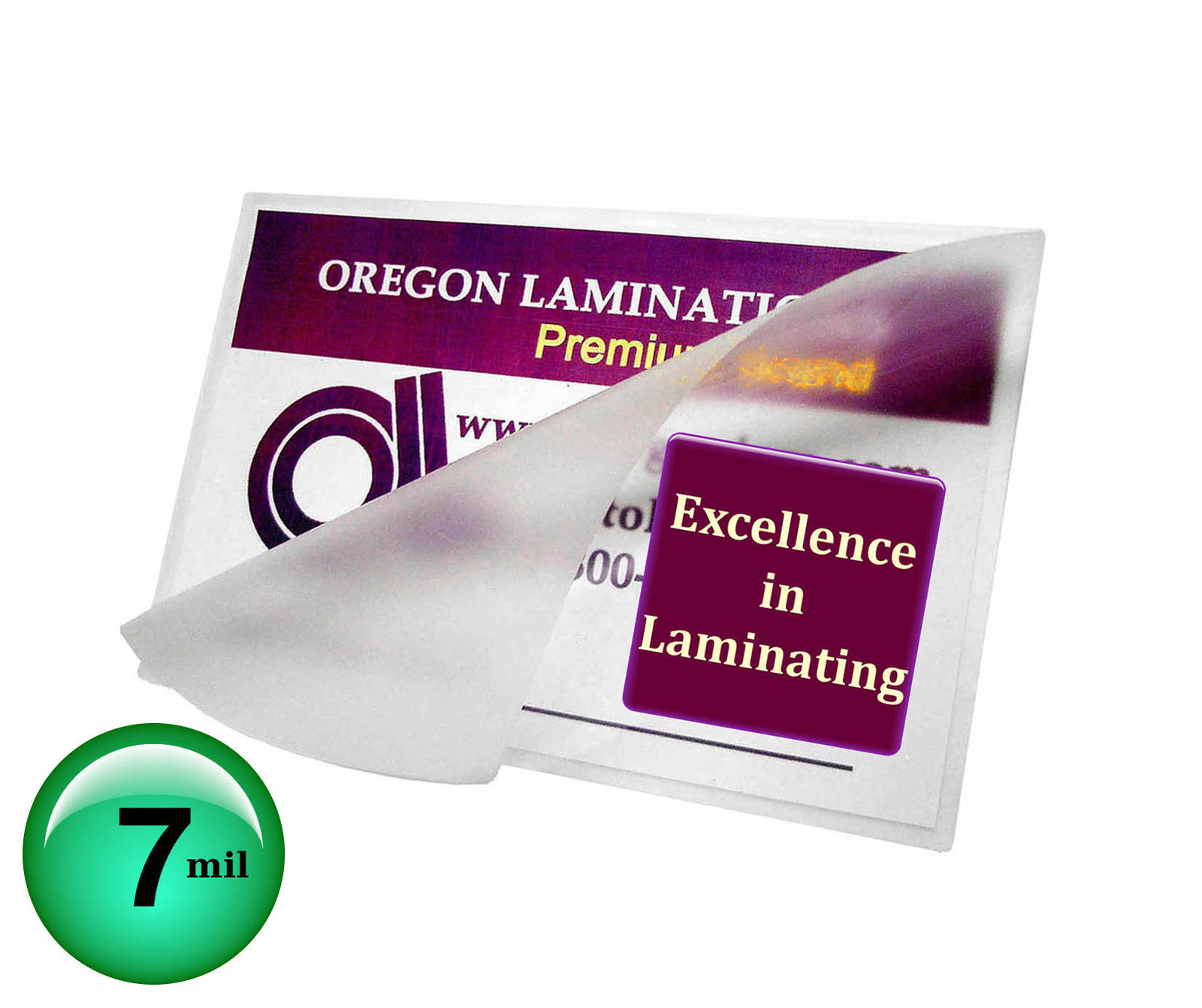 500/pk Special Military-R Wallet size 7 Mil 2-3/8 x 3-1/2 Hot Laminating Pouches