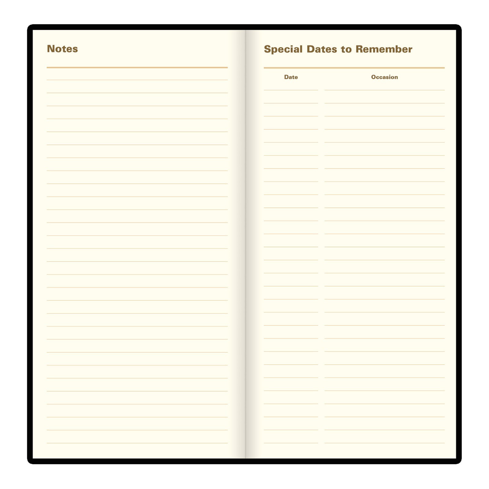 2026 Letts 38SU, C38SUBK Week to View Diary, Upright Format, 6-5/8 x 3-1/4″