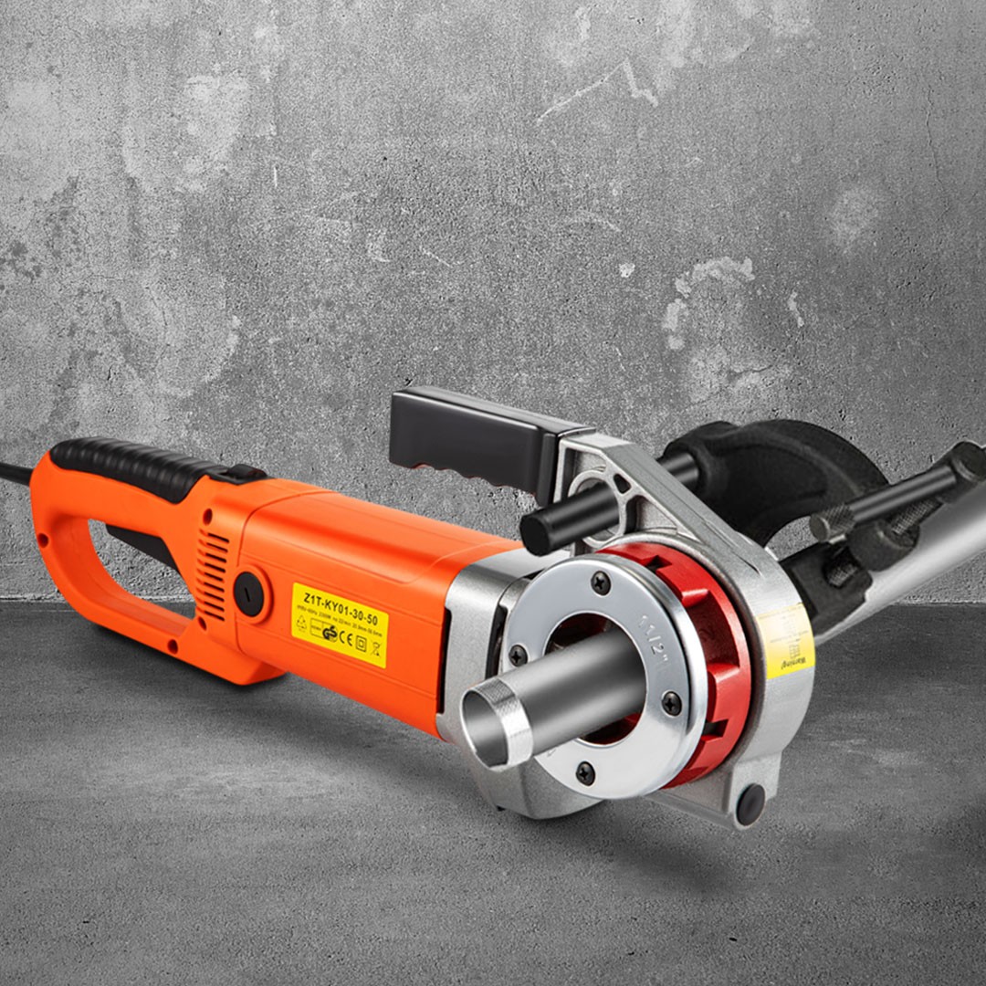 VEVOR Electric Pipe Threader Pipe Threading Machine 2300W 6 Dies 1/2-2″ Portable