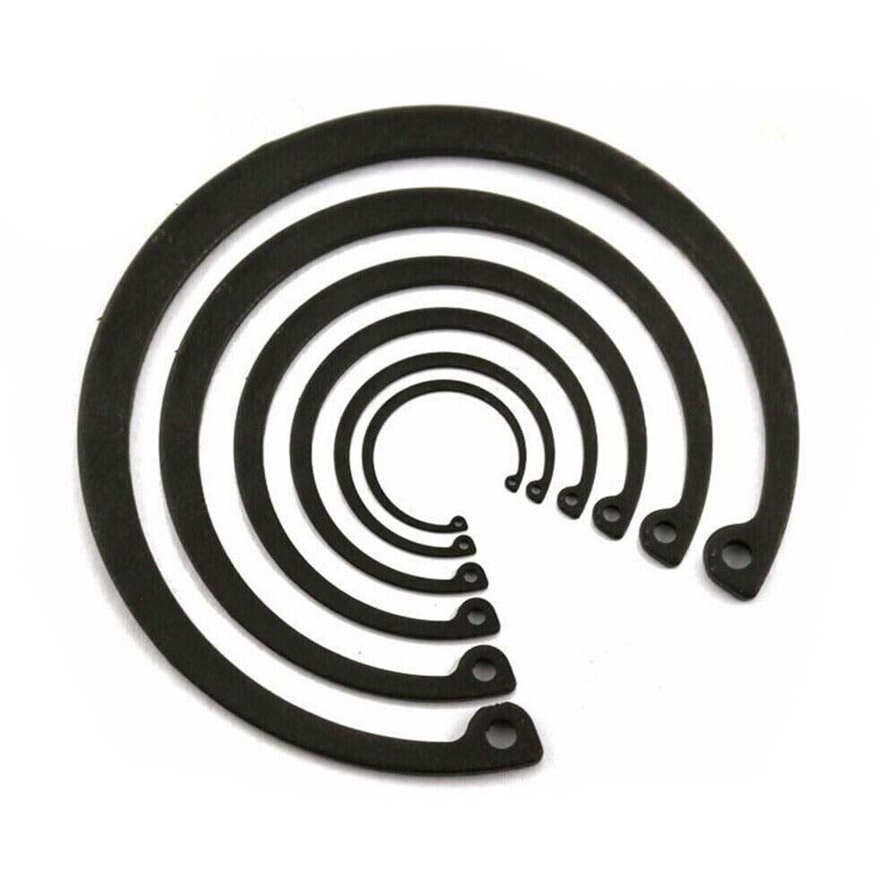 65# Mn Steel Black 3-150mm External Circlips Retaining Rings Snap CirClip DIN471