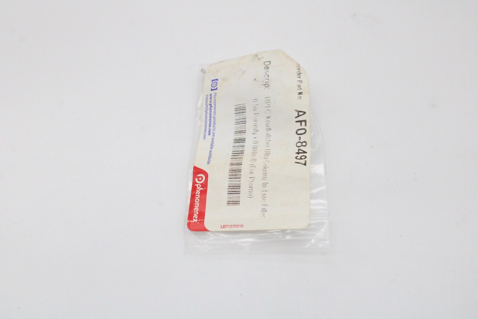 Phenomenex AF0-8497 HPLC Krudkatcher Ultra Column 0.5u Porosity x 0.004in ID NEW