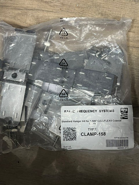 Butterfly Hanger Kit for 1‑5/8″ coaxial cable (10 Pack) RFS Clamp-158