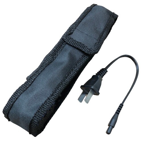 Maximum Power Stingtec Stun Gun Rechargeable LED Flashlight w Carrying Case Blue