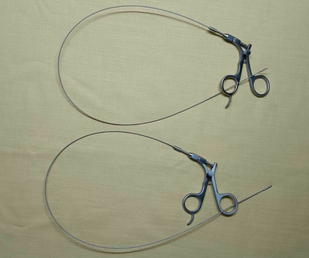 2pc Hysteroscopy Urology Flexible Grasper 5FR 60cm Reusable Surgical Instruments