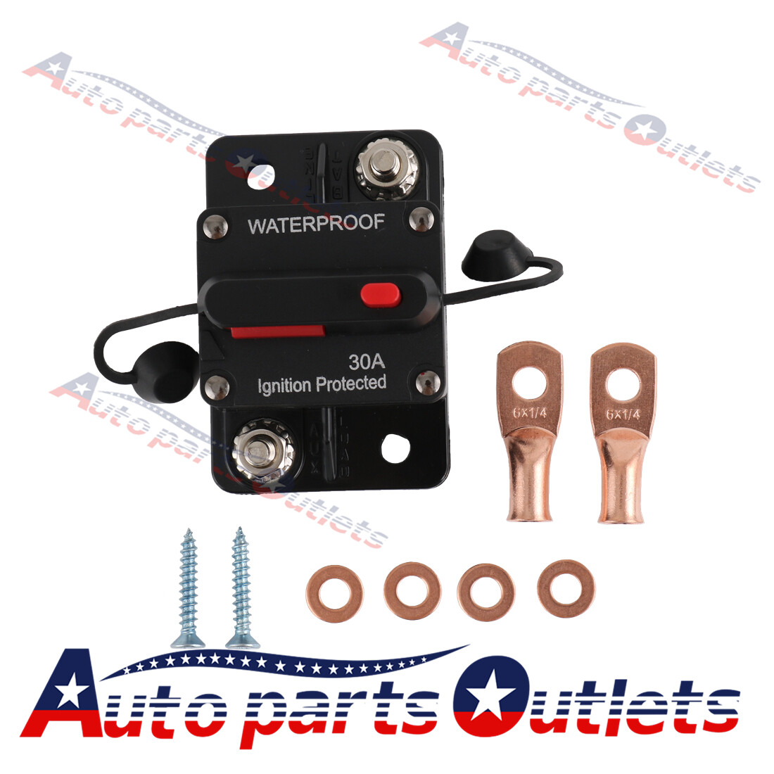 30A-300A Amp 12V-48V DC Circuit Breaker Audio Fuse Car Boat Manual Reset Switch