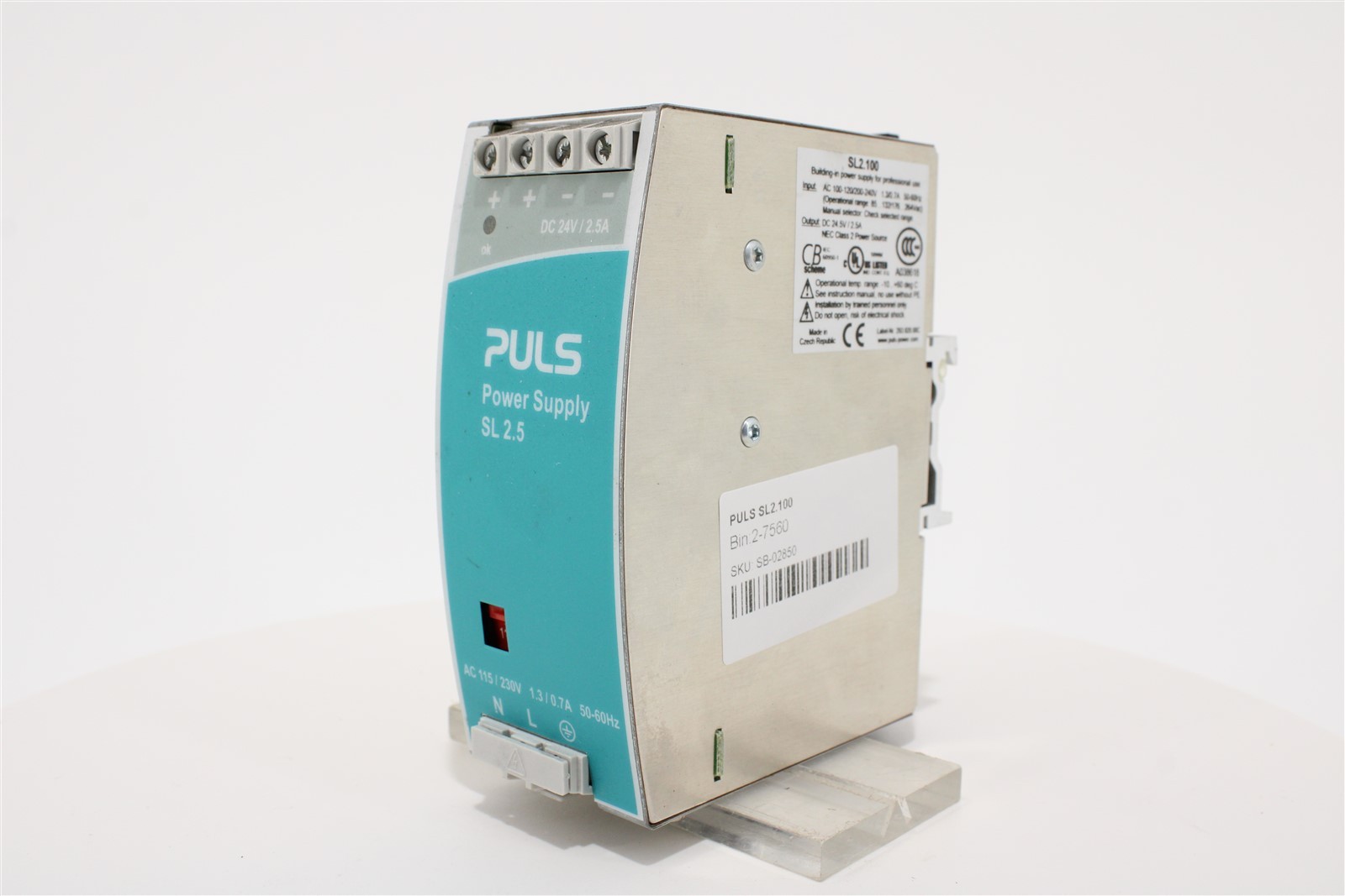 PULS SL2.100 SilverLine DIN Rail Power Supply | 24V DC | 2.5A | 60W