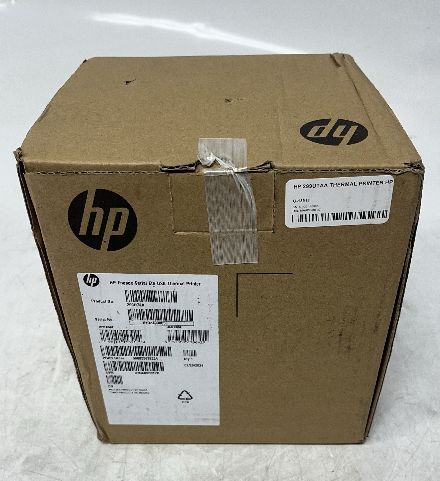 HP Engage One Pro Serial Ethernet USB Thermal Printer 299U7AA