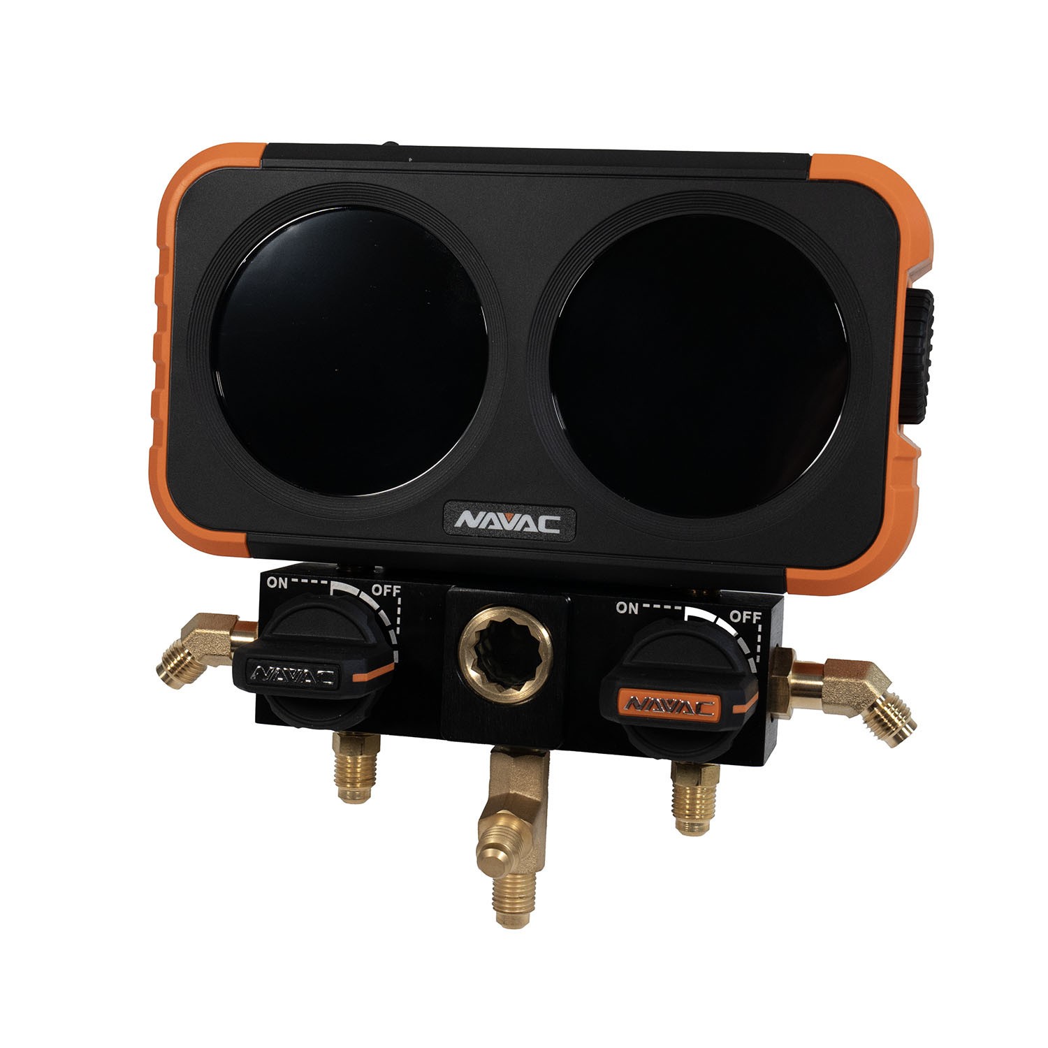 NAVAC N2DX FLEX-X 2-Valve Digital Manifold Gauge with HD Interface