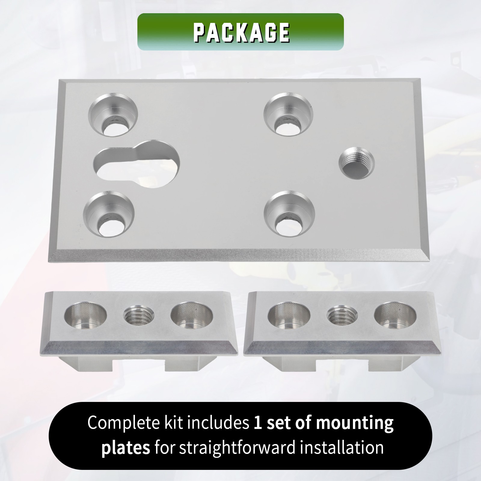 US Floor Mount Plate for Stryker Ferno Ambulance Stretcher Fastening System 3pcs