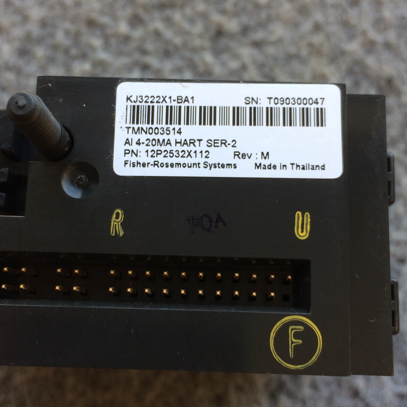 EMERSON DELTAV KJ3222X1-BA1 AI CARD 8 CHANNELS 4-20 MA HART SERIES 2 KJ3222X1BA1