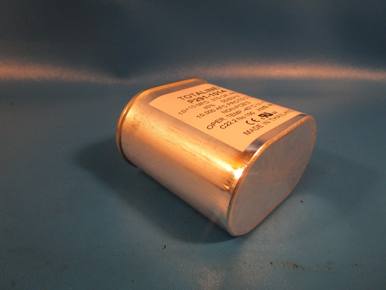 LOT OF 2 Totaline P291-1014, HVAC Capacitor, Run, Oval, 440 Volt, 10 MFD