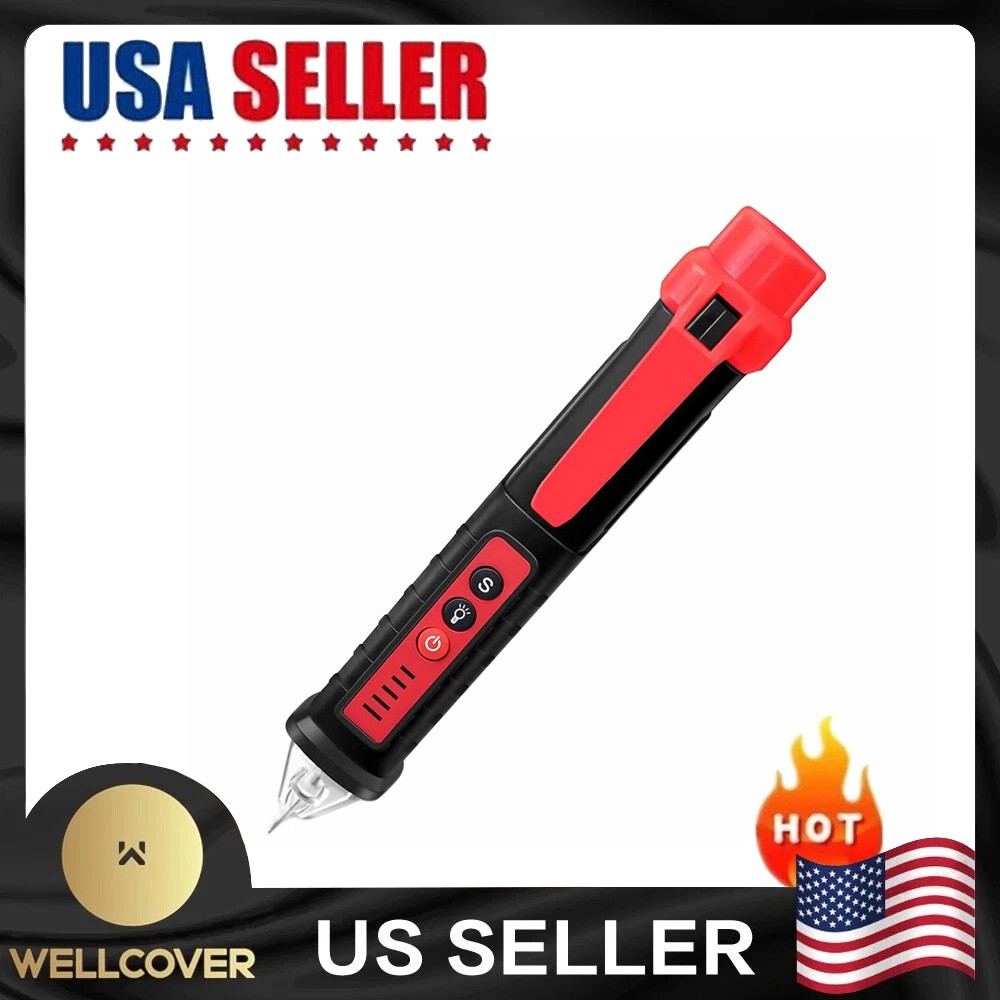 Voltage Electric Tester Volt Detector Test Pen Non-Contact Sensor AC DC 12-1000V