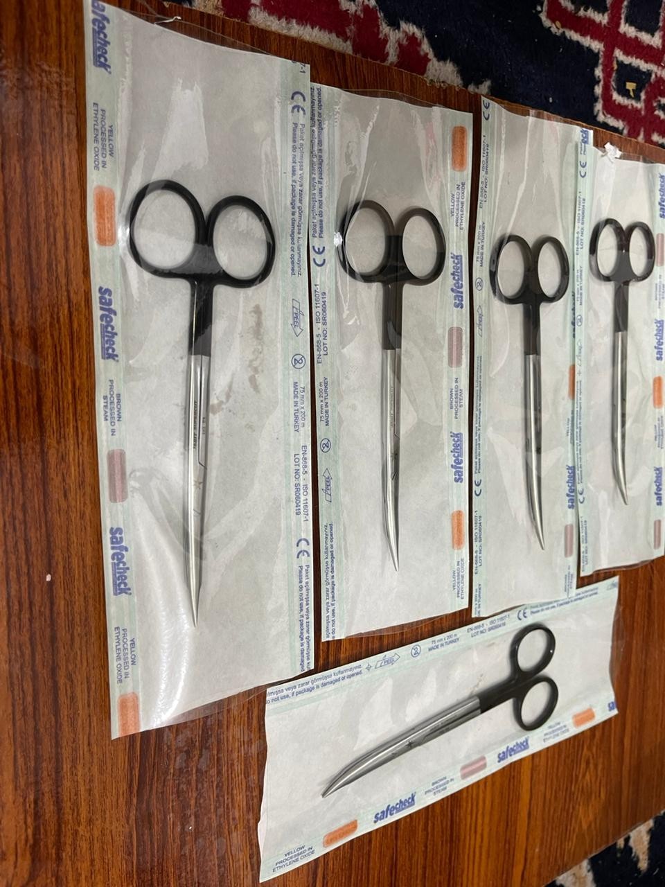 lot of 5 PC AESCULAP BC931R Surgical Curved Lift Supercut Metzenbaum Scissor