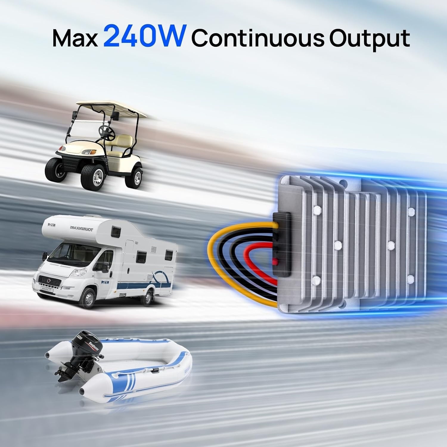 20 AMP 48V 36V VOLT VOLTAGE REDUCER REGULATOR TO 12V Golf Cart Dc Buck Converter